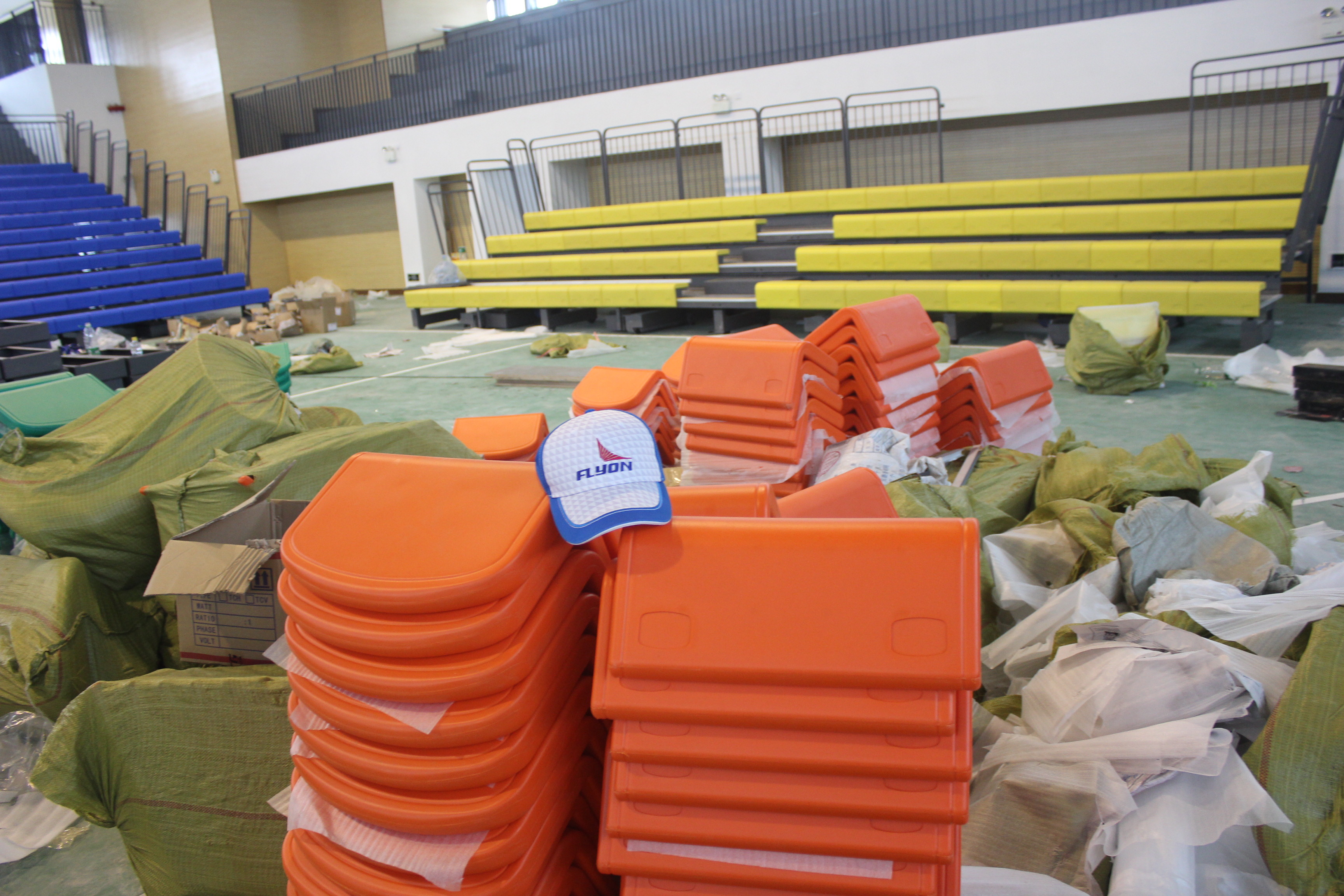 Customized Retractable Bleacher Seating For Aluminum Structures