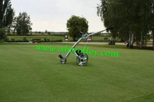 China Carbon golf trolley runs for 36 holes Golf Bag Cart of quite motors golf product on sale