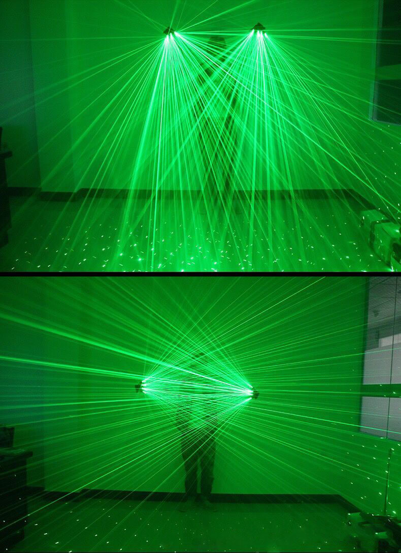 Club Gloves Disco Party Laser Lights Outdoor Remote Control 532nm Green Beam