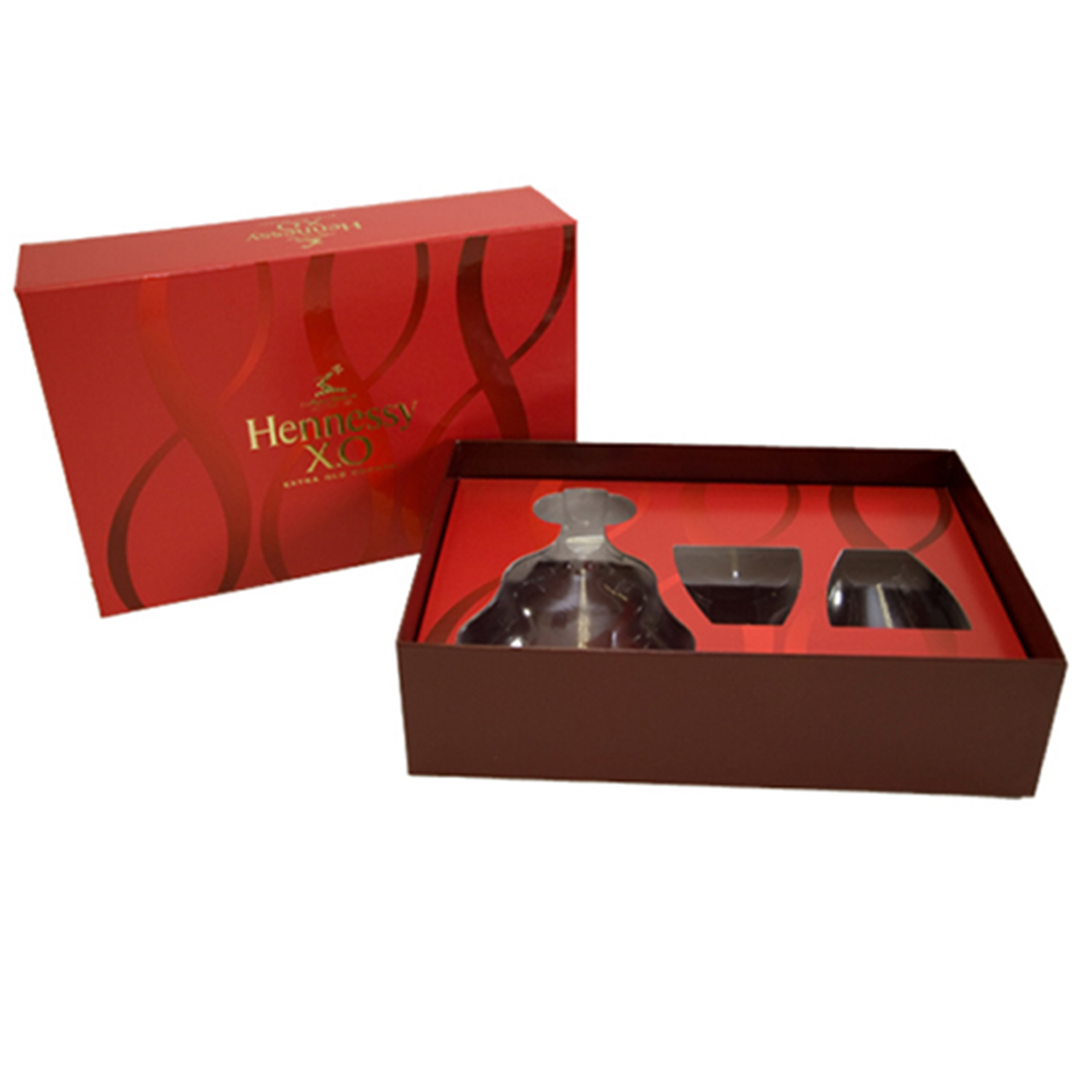Custom Luxury PU Leather Wine Packaging Box With Die Cuting Handle