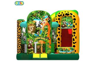 Wholesale Customized Inflatable Bounce House Combo Safari Park Bounce Castle 3 Years Warranty from china suppliers