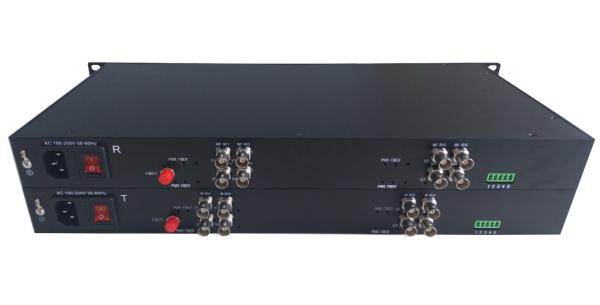 Manufacture 1080p 8 Channel 3G-SDI Fiber Converter with rs485+1Channel Forward