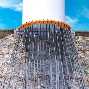 Wholesale Vertical Wind Turbine Anchor Bolts M36 M42 M48 M56 Steel Threaded Anchor Rod from china suppliers