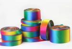 High Color Fastness Rainbow Grosgrain Ribbon With Beautiful Appearance