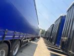 8.5t Steel Grade PVC Fabric Dry Van Cargo Curtain Side 3 Axle Semi-Trailer for