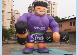 Wholesale Purple Shirt Advertising Inflatables Muscle Man Commercial Grade for promotion used from china suppliers