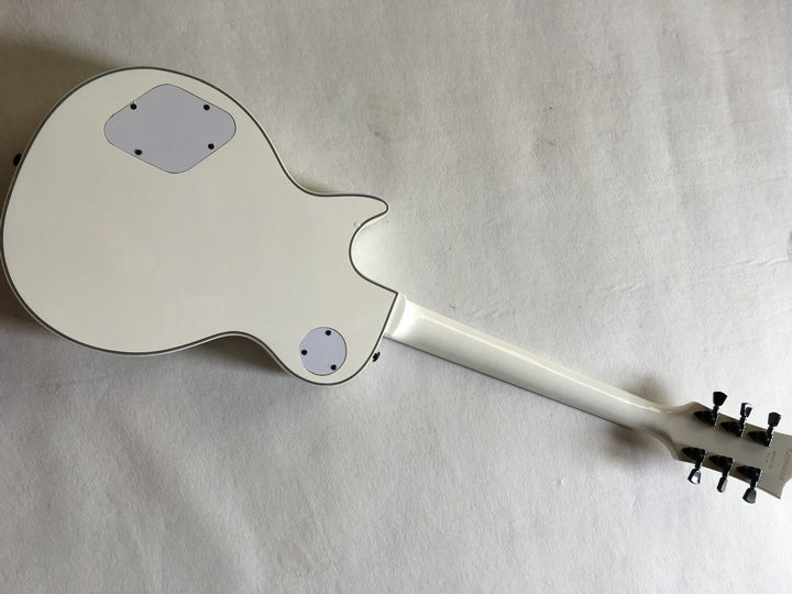 Wholesale Cibson LP Custom 1960 Electric Guitar rosewood fretboard with Real Pearl mother inlay Large diamond In White