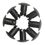 Universal Car Fitment Black Aluminium Quarter Turn Dzus Stud Fastener 7/16"x.550