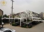 Warehouse Car Parking Shade Steel Frame PVDF Coated Car Parking Sun Shade Canopy