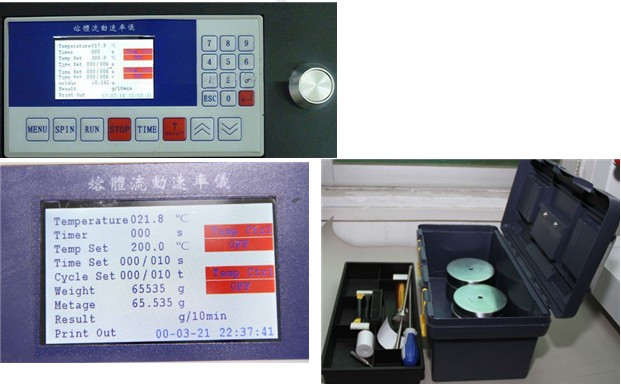 PVC Melt Flow Index Plastometer plastic film testing equipment With High Temperature
