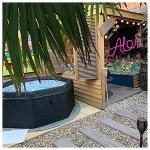 Customized Logo 4 Person Spa Hot Tub For Outdoor Inflatable Round Spa Pool Tub