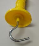 Length 165mm Electric Farm Gate Handle Fence Accessories Black Yellow