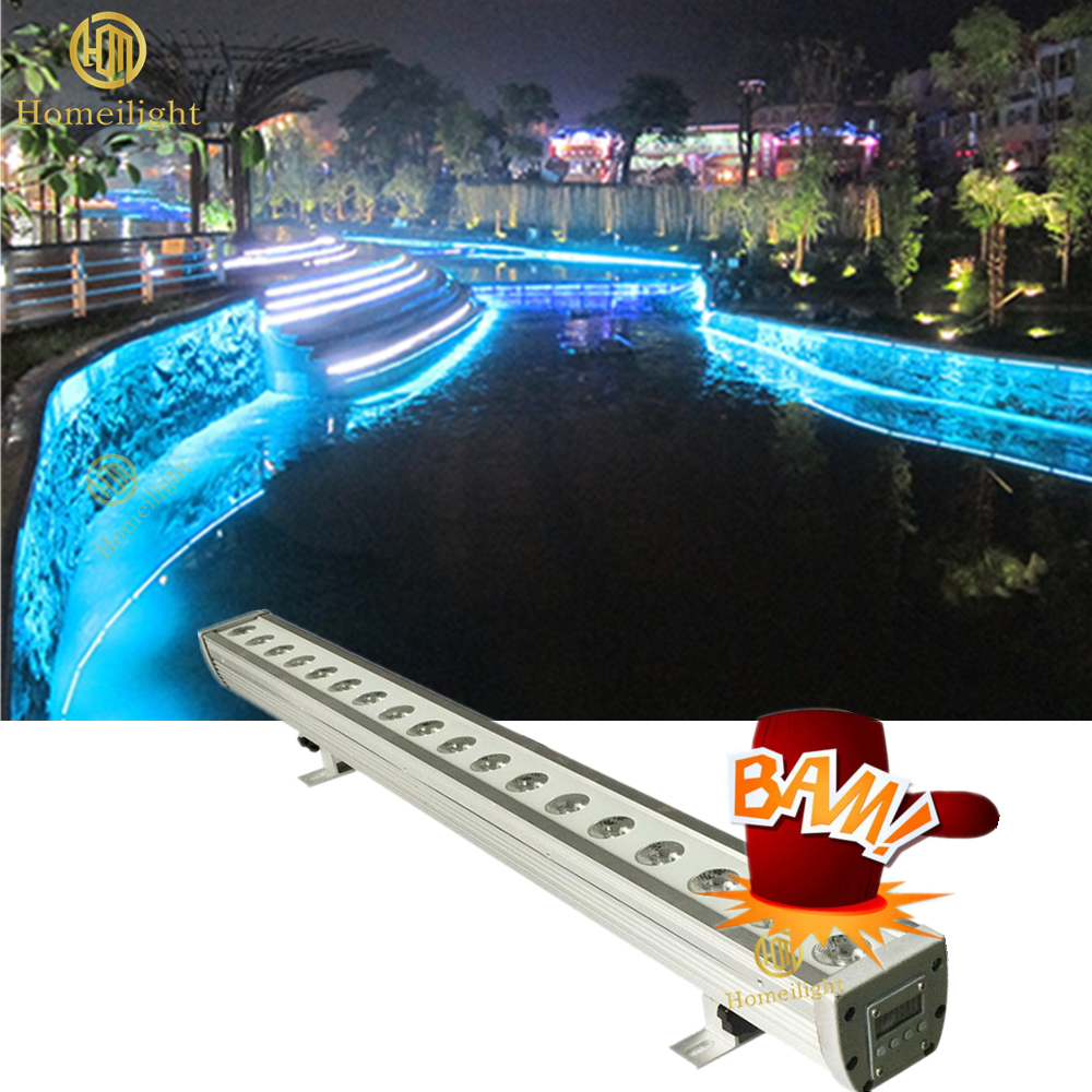 RGB 3 in 1 Waterproof Outdoor 18pcs Full Color Led Wall Washer Bar For Stage Decoration