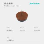15mm Furniture Feet Nail With Felt In Brown Pe Plastic And Zinc Plated Nail For