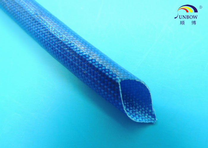 Acrylic Resin Saturated Fiberglass Wire Sleeve / Acrylic Coated Fiberglass Sleeving