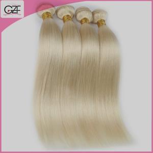 Wholesale Top Quality Mink Peruvian Straight Blonde Hair 8A full Cuticle White Blonde Hair Extensions from china suppliers