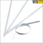6mm Width Custom Steel Tape Measure White Baking Vanish For Measuring Baseball