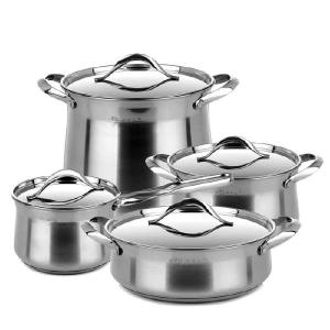 Wholesale 410 # Stainless Steel Cooking Pot 0.4mm Thickness High Heat Efficiency from china suppliers