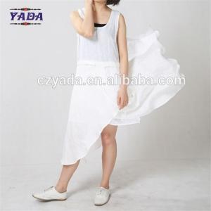 Wholesale Ladies white sleeveless cotton casual elegant mini formal office dresses sexy dress for women from china suppliers