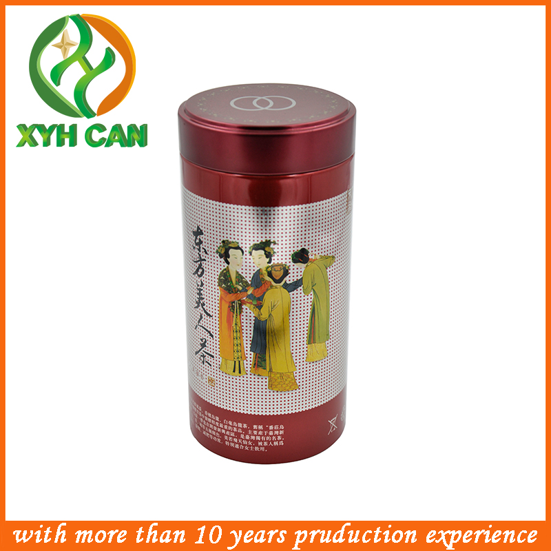 Food Tin Can Professional Coffee Tin Packaging Round Cookie Tins Custom Logo