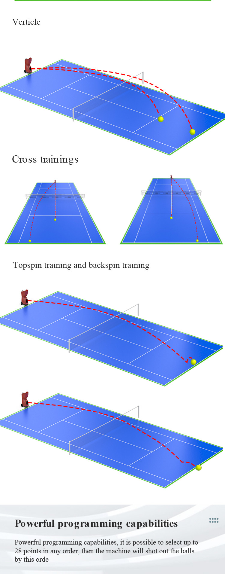 PT-Smart Tennis ball machine APP Control Padel