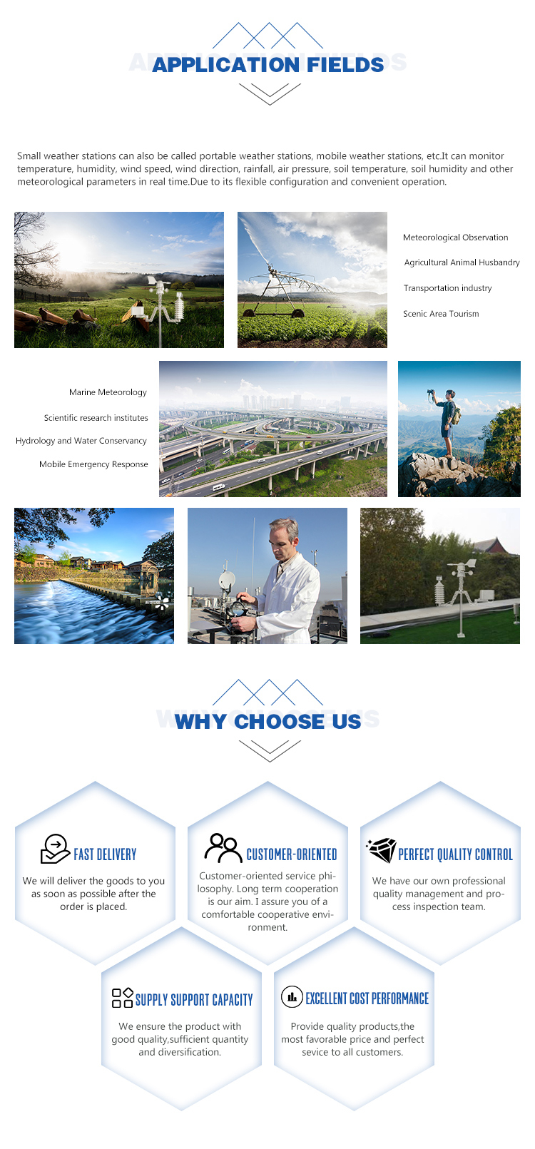Multifunctional Remote Monitor Weather Station For Outdoor Temperature And Humidity