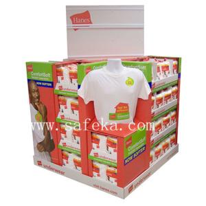 Wholesale Corrugated Cardboard Pallet Display stand for T-shirts from china suppliers