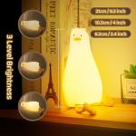 Novelty Touch Creative Silicone Duck Night Light Baby Kids Night Light Gift Lamp