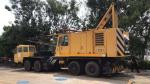 Red 110KW 2100RPM Full Rotary 40T Tire Mounted Crane