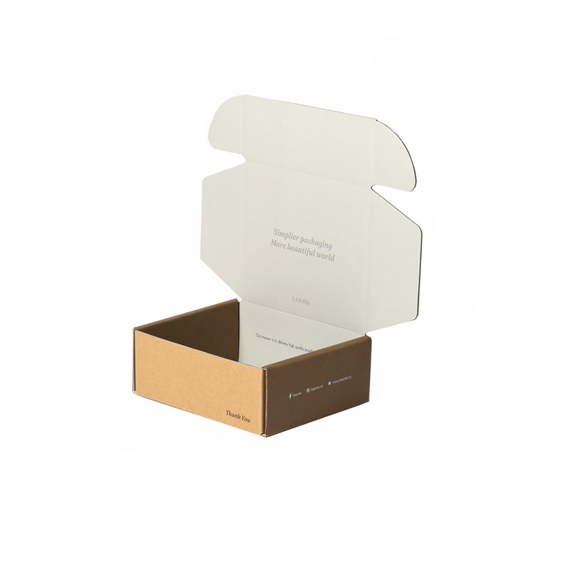 Kraft Corrugated Mailer Boxes Custom Logo For Clothing Gift Packaging And Shipping