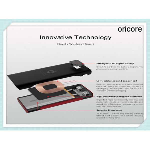 Small Pocket Wireless Charging Power Bank 5V Rectangle Portable External Battery Charger