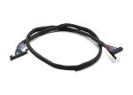 Black 3.5mm 30 AWG 600mm 1.0mm LVDS Cable