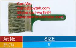 Wholesale Natural pure bristle Chinese bristle synthetic mix shed fence wall paint brush wood handle plastic handle 5 inch WB-019 from china suppliers