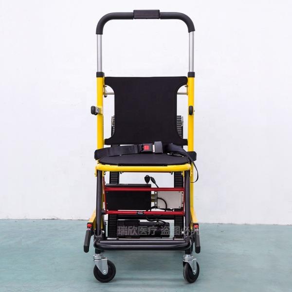 Hospital Black IV Battery Powered Stair Evacuation Chair with 350 lbs Weight