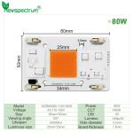 Solderless Led Lamp Beads AC COB 80W Integrated Projection Light Chip