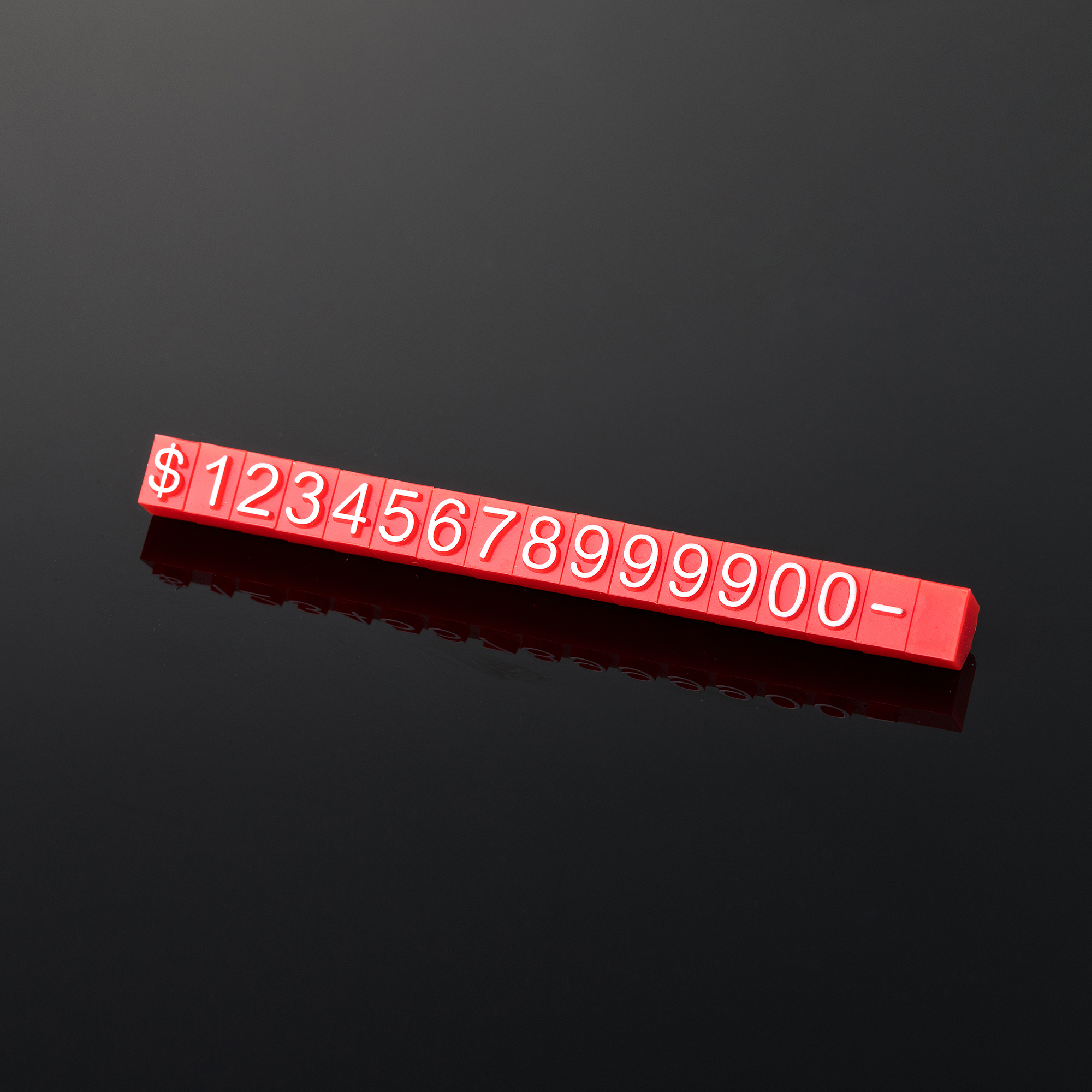Counter Tag Display for Jewelry Retail Adjustable Plastic Combined Number Letter