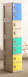 Wholesale Yellow ABS Coin Collect Lockers , Anti UV Aging 8 Tier Lockers For Employee from china suppliers