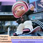 Colorful 3m High 3D Cartoon Resin Fiberglass Sculpture For Event Exhibition Easy
