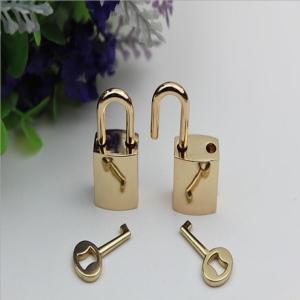 Wholesale Korean style zinc alloy gunmetal color decorative lock with keys for bags from china suppliers
