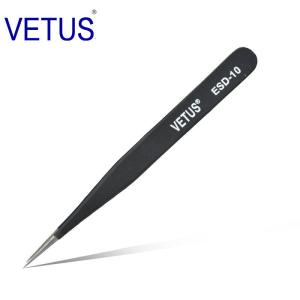 Wholesale Safe Precision ESD Esd Plastic Tweezers AISI 302 Material Length 110 - 140mm from china suppliers