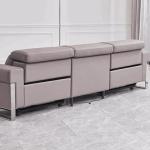 BN Leather Functional Sofa Metal Frame Modern Minimalist Usb Electric Sofa