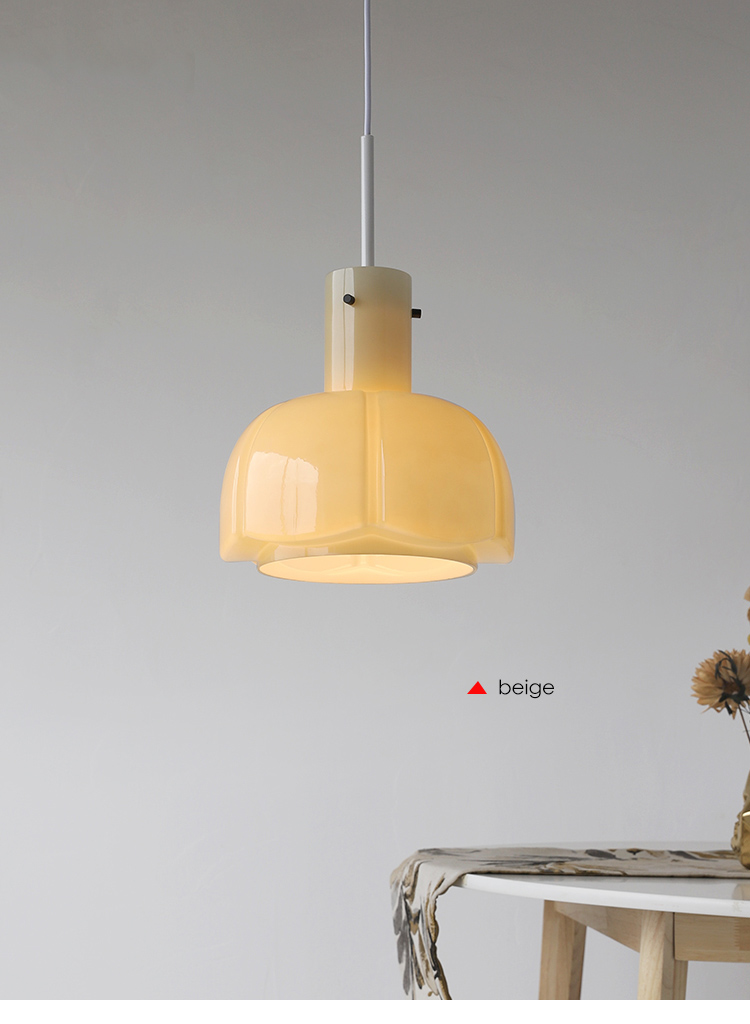 Glass pendant light restaurant retro lovely Nordic study single hanging lamp(WH-GP-173)