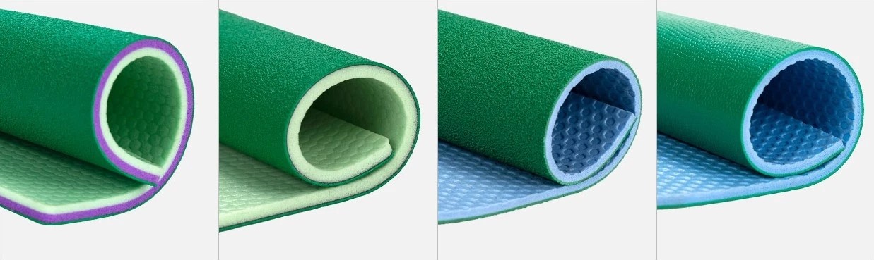 IAAF Certificate PVC Sports Flooring Moisture Proof Badminton Flooring