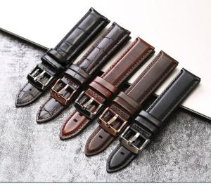 Wholesale Adjustable Genuine Leather Watch Band Replacement Durable With 20mm Width from china suppliers