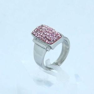 Wholesale Fashion 316L Stainless Steel Casting Clay CZ Stones Ring LRX387 from china suppliers