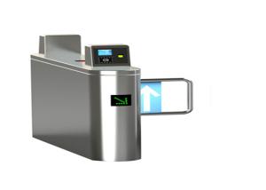 China AC220V Traffic Swing Barrier Gate Hospital Security 800mm Arm Fingerprint on sale