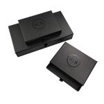 Logo Silver Foil/UV Finish Drawer Box Jewelry Paper Box for Custom Black end