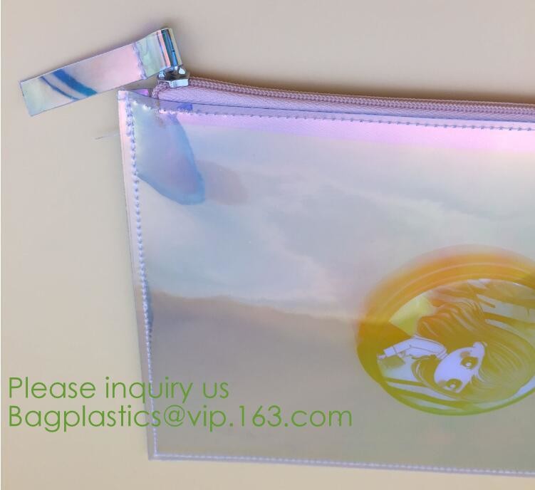 printed PVC zipper bag ,transparent PVC swimwear packaging bag,bikini bag,zipper bag for cosmetic packing bagease bagpac