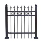 Brown Spear Design Spear Top Security Fencing Outdoor Steel Palisade Fencing