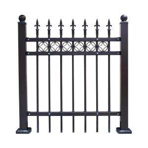 Wholesale Brown Spear Design Spear Top Security Fencing Outdoor Steel Palisade Fencing from china suppliers